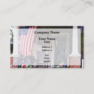 Tarjeta De Visita Casa con bandera Betsy Ross