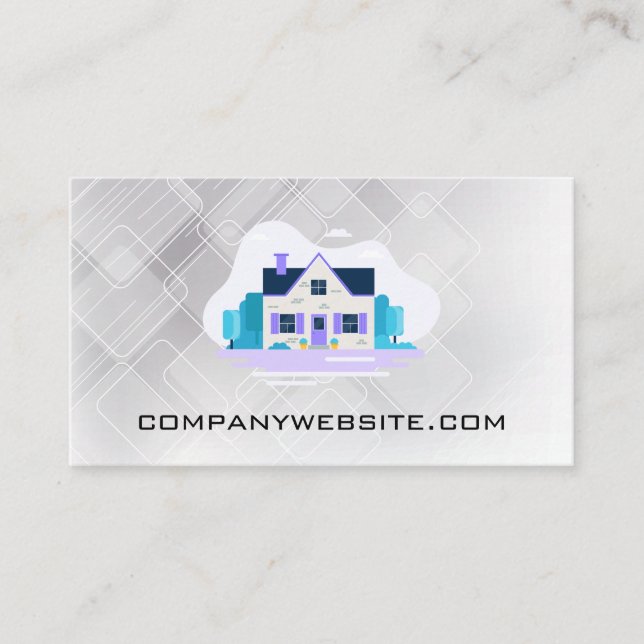 Tarjeta De Visita Casa con Jardín (Anverso)