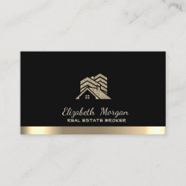 Tarjeta De Visita Casa de corredores inmobiliarios techo de edificio