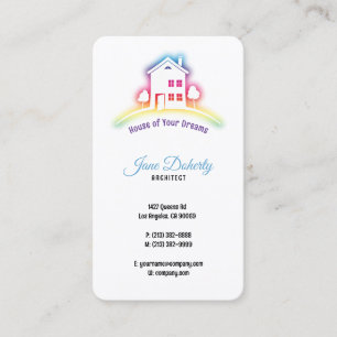 Tarjeta De Visita Casa de familia creativa   Casa de tus sueños