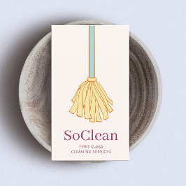 Tarjeta De Visita Casa de la doncella Manteniendo los servicios de l