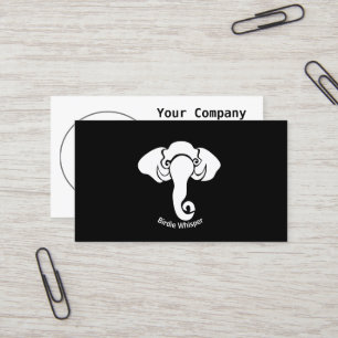 Tarjeta De Visita Casa de la familia Elephant Blanco Dirección Repub
