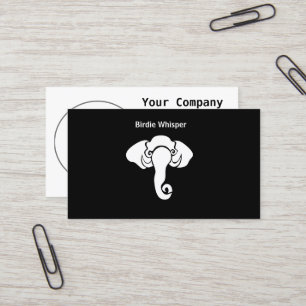 Tarjeta De Visita Casa de la familia Elephant Blanco Dirección Repub