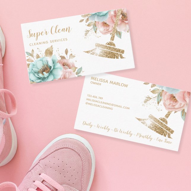 Tarjeta De Visita Casa de limpieza de empleadas domésticas desgarran (Subido por el creador)