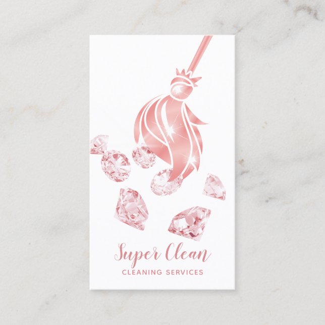 Tarjeta De Visita Casa de limpieza de empleadas domésticas desgarran (Anverso)