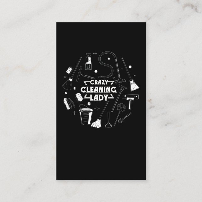 Tarjeta De Visita Casa de limpieza de limpieza de limpieza de limpie (Anverso)