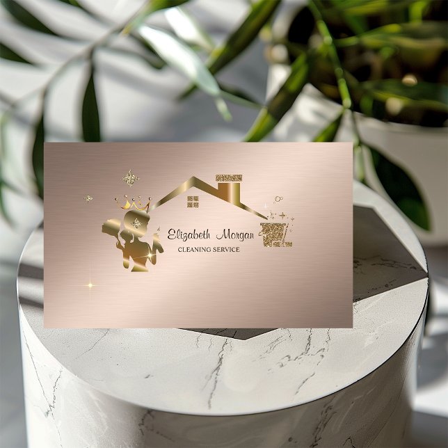 Tarjeta De Visita Casa de limpieza profesional de maquila (Subido por el creador)