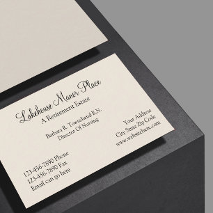 Tarjeta De Visita Casa de retiro