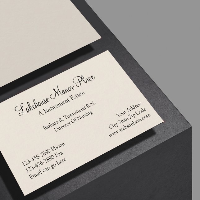 Tarjeta De Visita Casa de retiro (Subido por el creador)