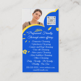 Tarjeta De Visita Casa de servicios de limpieza Conservación de la f