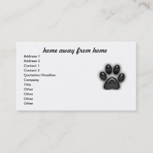 Tarjeta De Visita casa lejos de casa