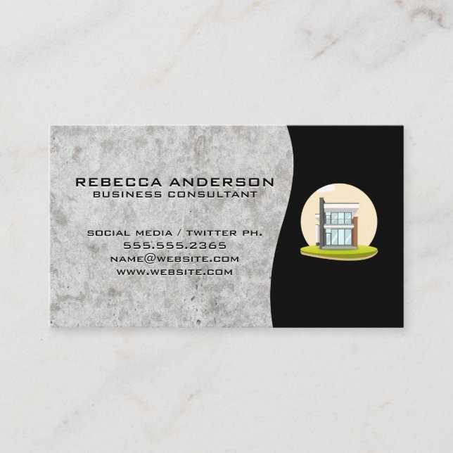Tarjeta De Visita Casa moderna (Anverso)