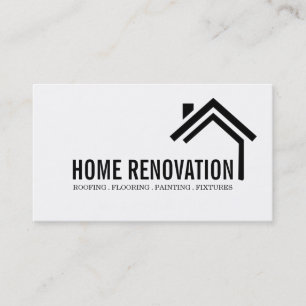 Tarjeta De Visita Casa remodelada Construcción de renovación