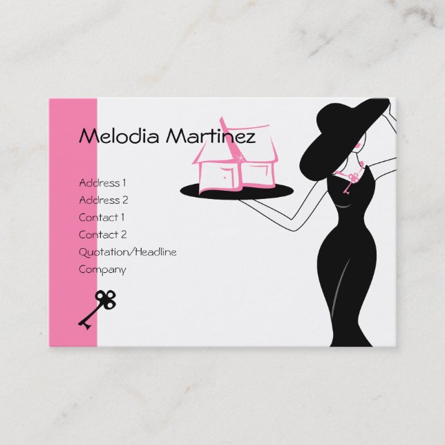 Tarjeta De Visita Casa y clave (Anverso)