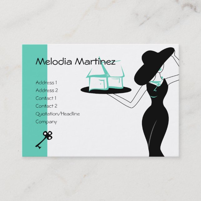 Tarjeta De Visita Casa y clave (Anverso)