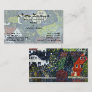 Tarjeta De Visita Casas antiguas de Gustav Klimt Unterach Attersee A