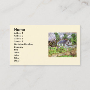 Tarjeta De Visita Casas en Auvers de Vincent van Gogh
