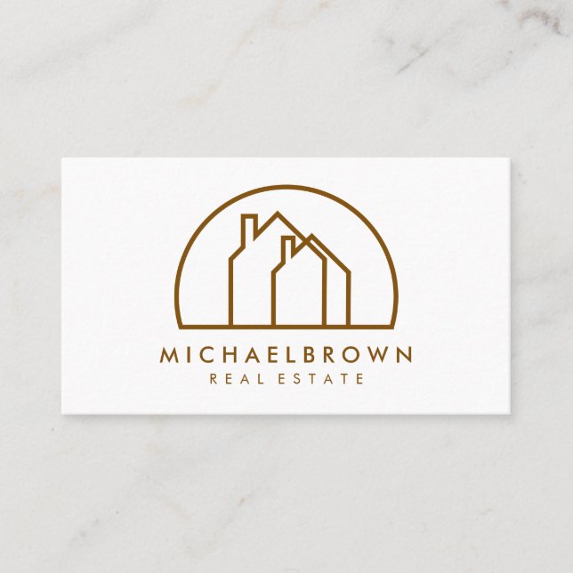 Tarjeta De Visita Casas Minimalistas (Anverso)