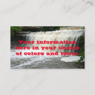 Tarjeta De Visita Cascada 