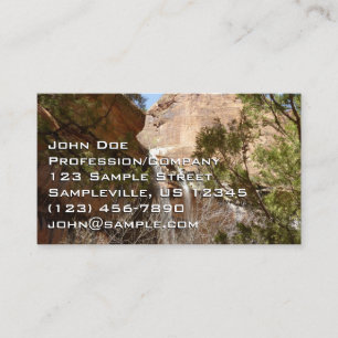 Tarjeta De Visita Cascada de Emerald Pool I del Parque Nacional Zion
