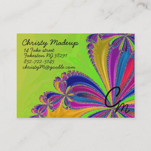 Tarjeta De Visita cascada de la cinta (Anverso)