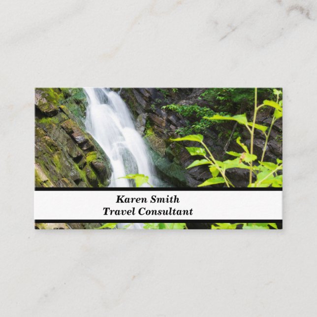Tarjeta De Visita cascada del cañón de la Puerta del Infierno (Anverso)