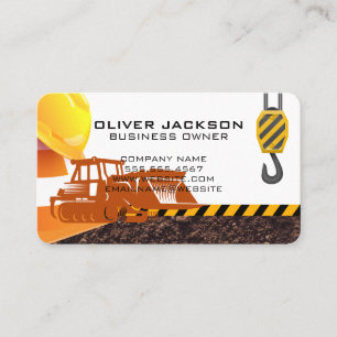 Tarjeta De Visita Casco Duro   Construcción   Promotor Inmobiliario