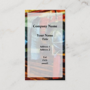 Tarjeta De Visita Casco y chaqueta de bombero