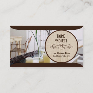 Tarjeta de visita casera del proyecto de Izzy
