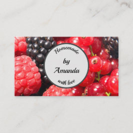 Tarjeta De Visita Casero con personalizable de fotos de fruta de amo