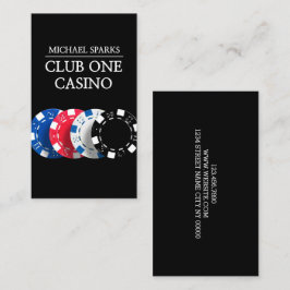 Tarjeta De Visita Casino, Poker, Dealer, Entretenimiento, Magicie
