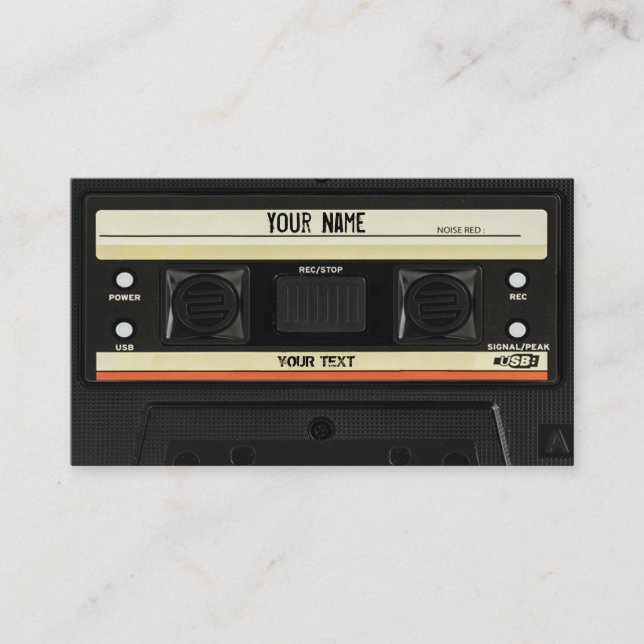 Tarjeta de visita Cassette (Anverso)
