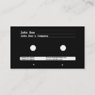 Tarjeta De Visita Cassette diseño negocio Card