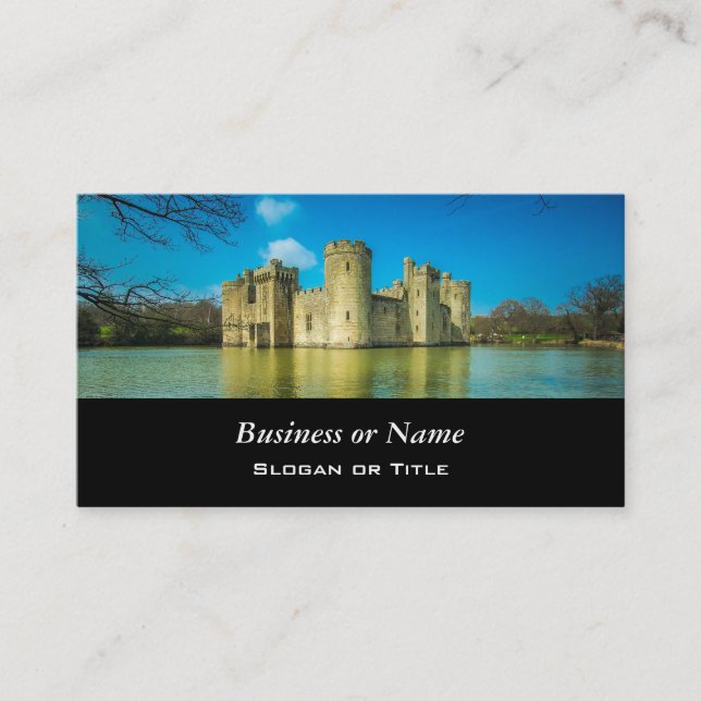 Tarjeta De Visita Castillo de Bodiam en Sussex Oriental, Inglaterra (Anverso)