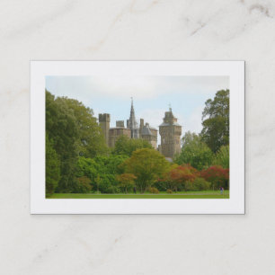Tarjeta De Visita Castillo de Cardiff (bordeado)
