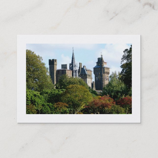 Tarjeta De Visita Castillo de Cardiff II (Bordeado) (Anverso)