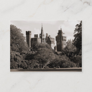 Tarjeta De Visita Castillo de Cardiff II - Sepia