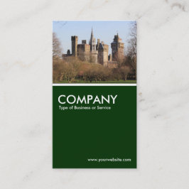 Tarjeta De Visita Castillo de Cardiff - Verde oscuro