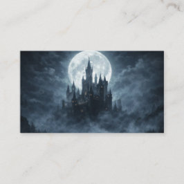 Tarjeta De Visita Castillo de Fantasía de Luna Llena