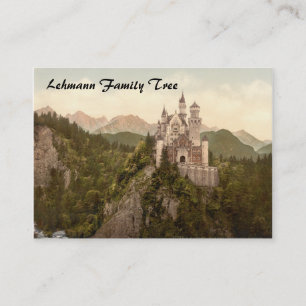 Tarjeta De Visita Castillo de Neuschwanstein, Baviera, Alemania