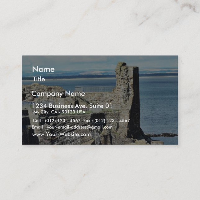 Tarjeta De Visita Castillo de St Andrew (Anverso)