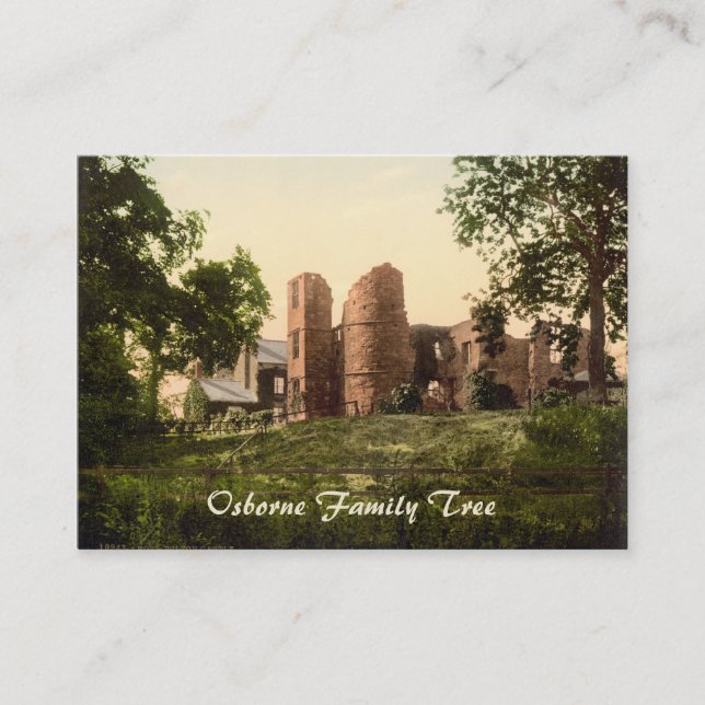 Tarjeta De Visita Castillo de Wilton, Ross-en-Horqueta, (Anverso)