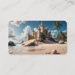 Tarjeta De Visita Castillo desde la playa de Posibilidades