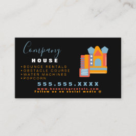 Tarjeta De Visita Castillo Inflable Salta Casa Rebota Fiesta Alquile