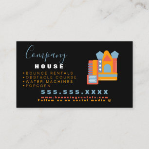 Tarjeta De Visita Castillo Inflable Salta Casa Rebota Fiesta Alquile