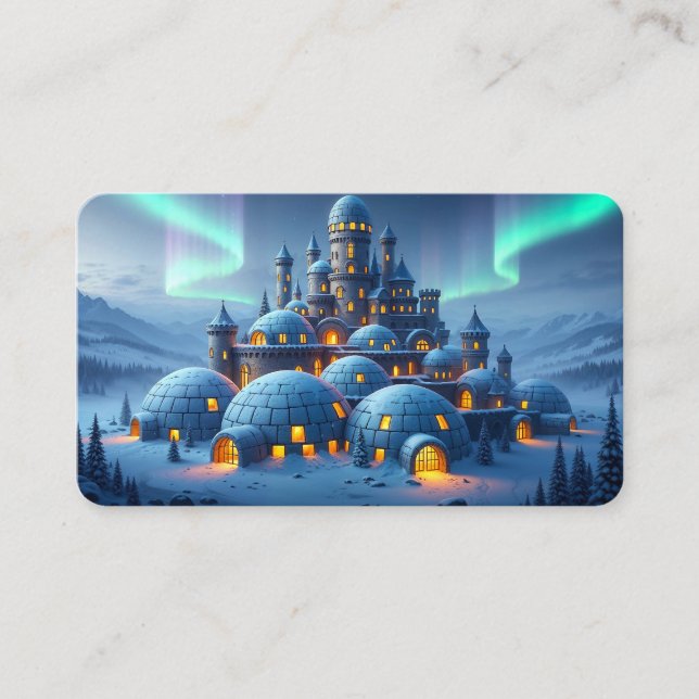 Tarjeta De Visita Castle of Winter Hearth Bookmark  (Anverso)