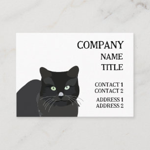 Tarjeta De Visita Cat Black Cat