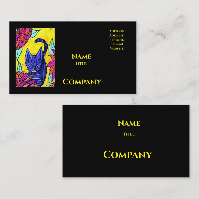 Tarjeta De Visita Cat Company Business Cards (Anverso / Reverso)