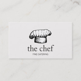 Tarjeta De Visita Catálogo del logotipo del Gorra del chef de Guay