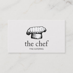 Tarjeta De Visita Catálogo del logotipo del Gorra del chef de Guay